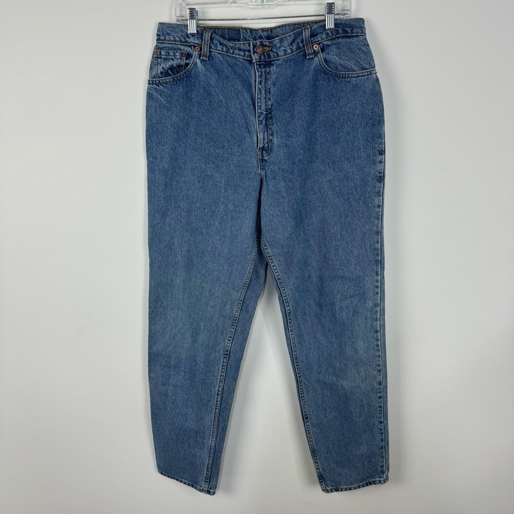 Levi's 550 Relaxed Fit Tapered Leg Medium Wash Denim Jeans 16 Long Tall